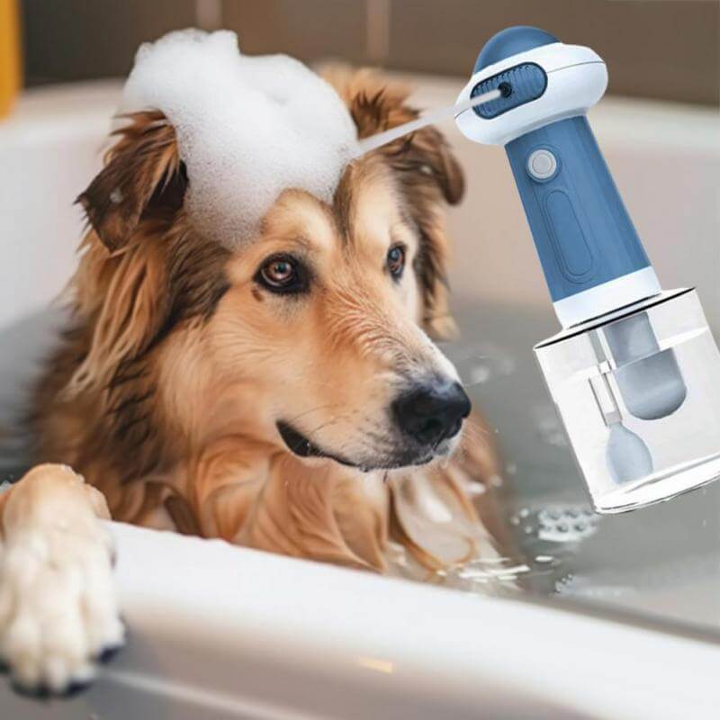 Electric pet shampoo foamer with USB charging for dog and cat bath time – Shmm.uk