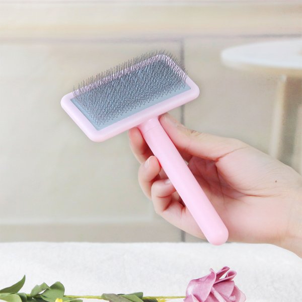 Little Fairy Pet Slicker Brush Soft Pins | Pink -SHMM.UK