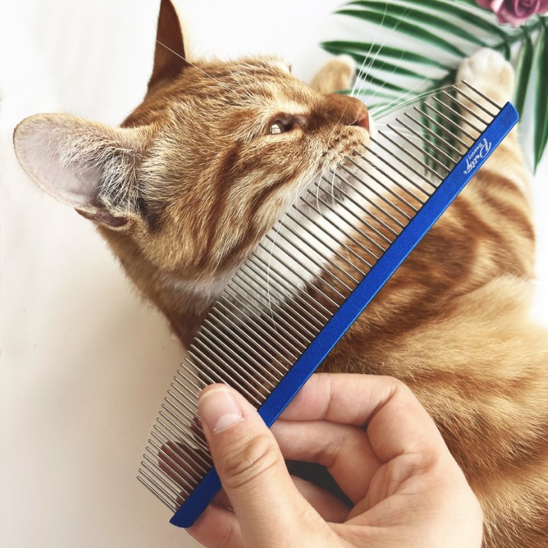 Buy Premium Flat Handle Moon Comb for Dogs & Cats | SHMM.UK