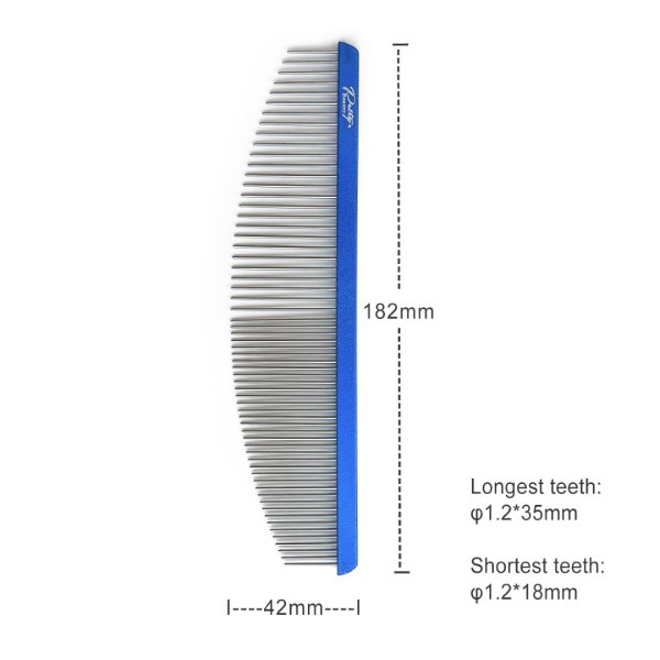 Premium Flat Handle Moon Comb for Dogs & Cats | SHMM.UK