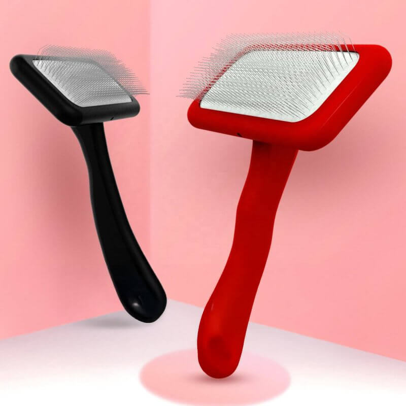 Wave Handle Soft Pins Slicker Brush for Dogs & Cats