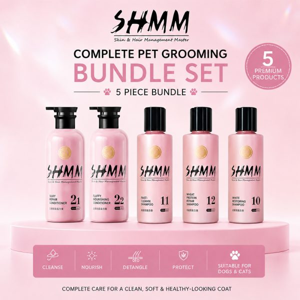 SHMM Pet Grooming Essentials 5 Piece Bundle -SHMM.UK